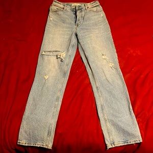 Abercrombie and Fitch 90's High Rise Straight Leg Curve Love size 28 6 R